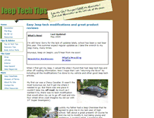Tablet Screenshot of jeep-tech-tips.com